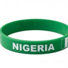 Bundle & Save Pcs Of (2) NIGERIA Flag Silicone Wristband Green Bracelet.