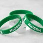 Bundle & Save Pcs Of (2) NIGERIA Flag Silicone Wristband Green Bracelet.