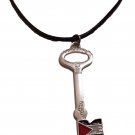 Symbol of Heritage: Palestine Key Necklace with Flag Details