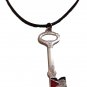 Symbol of Heritage: Palestine Key Necklace with Flag Details
