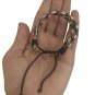 Handmade Palestine Unisex three layers leather braided rope bracelet wristband