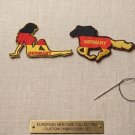 Germany Flag Patch Set Embroidered Silhouette Patch (Girl & Horse Design. Germany Flag Patch Set Embroidered Silhouette Patch (Girl & Horse Design.
