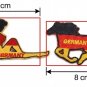 Germany Flag Patch Set Embroidered Silhouette Patch (Girl & Horse Design.