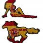 Custom Spain Flag Embroidered Appliqué â Stylish Cultural Patch Set Of (2) Pcs.