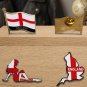Heritage England Collection: Exclusive Metal Enamel Pin & Embroidered Patch Set.