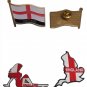 Heritage England Collection: Exclusive Metal Enamel Pin & Embroidered Patch Set.