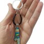 Handmade Palestine Map Jerusalem city design leather keychain