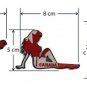 Set of 3 Canadian Flag Theme Embroidered Patches - Horse, Silhouette, Map Design