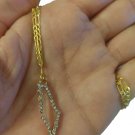 strass unisex Palestine map neklace