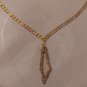 strass unisex Palestine map neklace