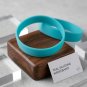 Six Pcs Of (Aqua Active Premium Silicone Wristband Bracelet).