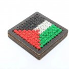 Heritage Stitched: Handmade fridge magnet Palestine Flag Embroidery Heritage Stitched: Handmade fridge magnet Palestine Flag Embroidery