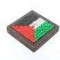 Heritage Stitched: Handmade fridge magnet Palestine Flag Embroidery