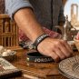(2) Jordan  Unisex rubber black Flag bracelet wristband