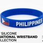 Bundle & Save Pcs Of  (2) PHILIPPINES Flag Silicone Wristband Blue Bracelet.