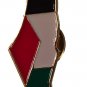 Palestine Brooch colored map design gold frame