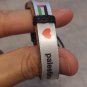 Palestine Heritage Leather Bracelet – White Satin Ribbon with Flag & Heart Desig