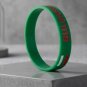 Bundle & Save Pcs Of (2) Unisex Bulgaria Flag Silicone Green Wristband Bracelet