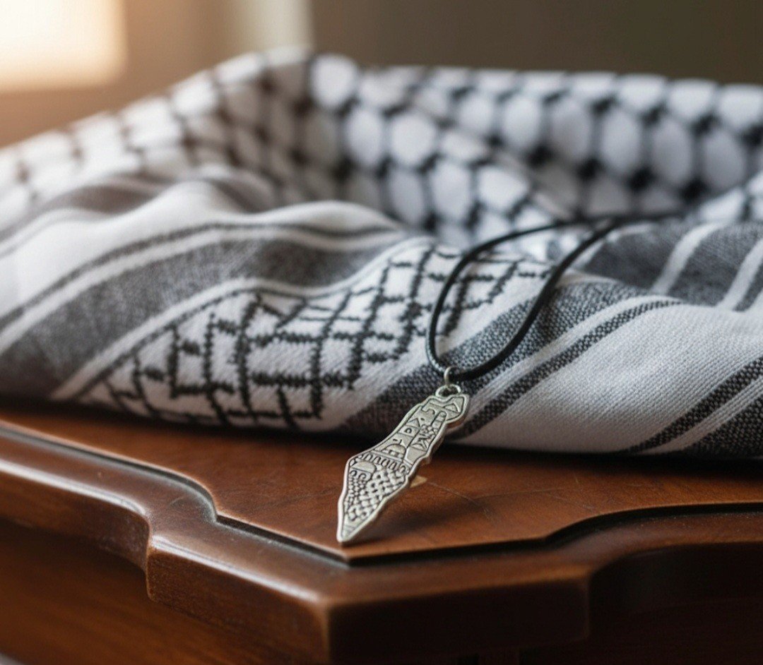 Timeless Elegance: Jerusalem Mosque Engraved Necklace
