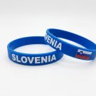 Bundle & Save Pcs Of (2) Slovenia rubber Blue Flag bracelet wristband Bundle & Save Pcs Of (2) Slovenia rubber Blue Flag bracelet wristband