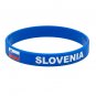 Bundle & Save Pcs Of (2) Slovenia rubber Blue Flag bracelet wristband