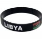 Bundle & Save (2) Psc Of Libya National Flag Silicone Wristband Black Bracelet.