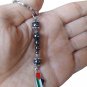 Handmade Unisex Palestine Mini Map beaded Fashion Keychain