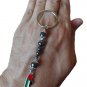 Handmade Unisex Palestine Mini Map beaded Fashion Keychain