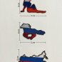 Premium Embroidered Russia Tricolor Patch Set (3) PCS Collection (Iron-On Sew on