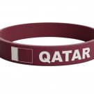 Bundle & Save Pcs Of (2) Qatar Flag Silicone Wristband Maroon & White Bracelet Bundle & Save Pcs Of (2) Qatar Flag Silicone Wristband Maroon & White Bracelet