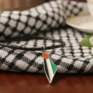 Colored stainless steel Palestine Map leather Necklace Colored stainless steel Palestine Map leather Necklace
