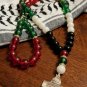 Handcrafted Palestinian Flag Misbaha | Prayer Beads with Dome of the Rock.