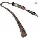 metallic bookmark adorned with Palestinian flag beading adds elegance to every p metallic bookmark adorned with Palestinian flag beading adds elegance to every p