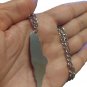 Shimmering Unity: Silver Necklace with Vibrant Palestine Map
