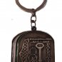Palestine keychain map with Palestinian flag and handala return key