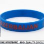 Bundle & Save Pcs Of (2) AZERBAIJAN Flag Silicone Wristband Blue Bracelet.