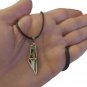 Palestine gold Metal Flag Map Pendant with 50cm black Leather&Acirc;&nbsp;Necklace