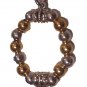 Handmade Unisex Palestine coin Gold & Silver  beaded Fashion Keychain