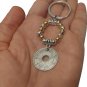 Handmade Unisex Palestine coin Gold & Silver  beaded Fashion Keychain