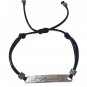 handmade Palestine Unisex adjustable ÙÙØ³Ø·ÙÙÙword engraved leather rope bracelet