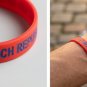 Bundle & Save Pcs Of (2) Red Czech Republic Flag Silicone Wristband Bracelet