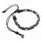 Bundle & Save (2) PCS OF Palestine MultiColor Braided Leather Cord Bracelet