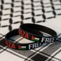 (2) Palestine Save Gaza Unisex rubber black Flag bracelet wristband