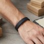 Six Pcs Of (Sleek Matte Black Silicone Wristband | Minimalist Unisex Bracelet).