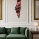 Handmade embroidered Wall hanging Palestine map. (47 X 16) CM