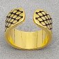 Desert Luxe Duo: Gold & Silver stainless steel Adjustable kofyia Rings