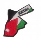 Kingdom of Jordan Map Flag Embroidered Patch – Silhouette Iron, 9x5cm Kingdom of Jordan Map Flag Embroidered Patch – Silhouette Iron, 9x5cm