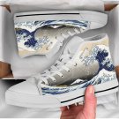 The Great Wave of Kanagawa Shoes High Top Shoes Sneakers for Women and Men Casual Shoes