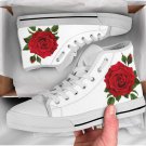 Custom Rose Sneakers For Adults Women & Girls, Rose Gift Anniversary Christmas