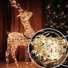 10M Warm White 100 LED Christmas Tree Fairy String Party Lights Lamp Xmas Waterproof